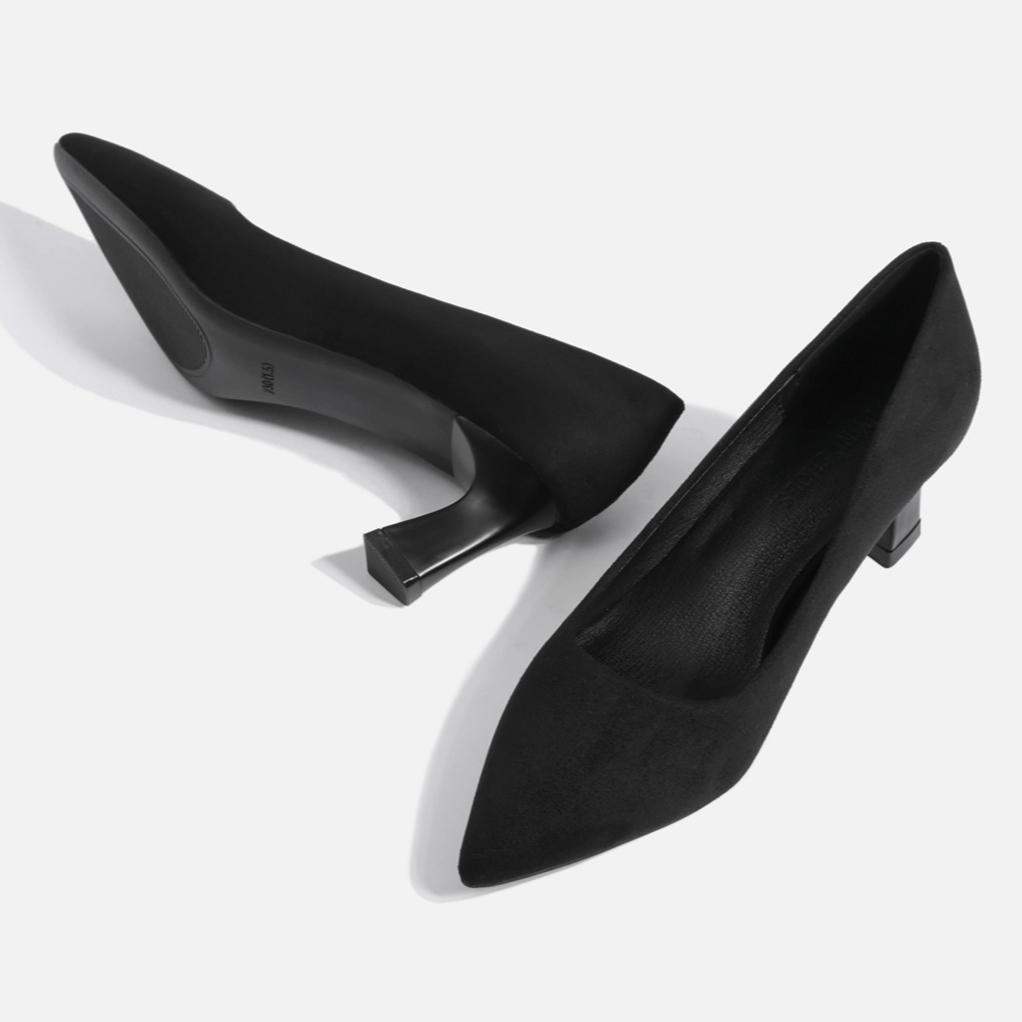 Wildleder High Heels Bequem Atmungsaktiv Frühling und Sommer Damenschuhe