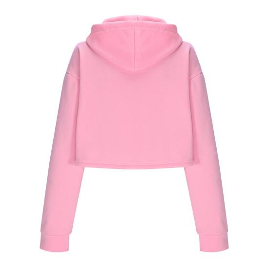 Women's Drawstring Cropped Hoodie Casual Long Sleeve Pullover Sweatshirts Workout Crop Tops Fall Outfits