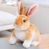 Simulation Long Ears Realistic Rabbit Plush Toy Lifelike Animal Stuffed Doll Toys for Boys Girls Birthday Gift Room Decor