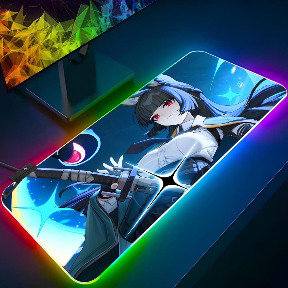 

Zenless Zone Zero Mouse Pad Gaming Rgb Mousepad Backlit Animal Keyboard Gamer Girl Xxl Laptop Mat Table Pads Deskpad RGB600x300x3mm