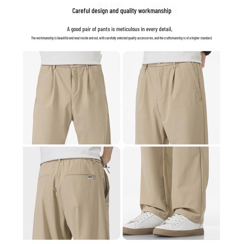 Mark Fairwhale Men's 2025 Summer Thin Loose Straight Casual Pants