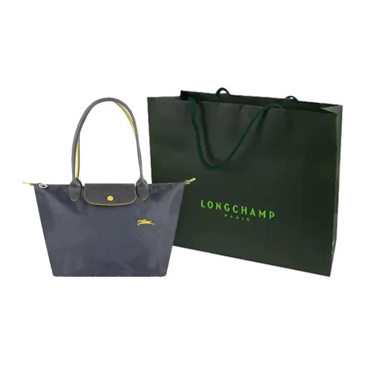 LONGCHAMP Le Pliage Club Canvas Shopping Bag , Dumpling Bag , One Shoulder Handbag Medium Women's Metal Gray (Unisex) Shoulder Bags 2605619300