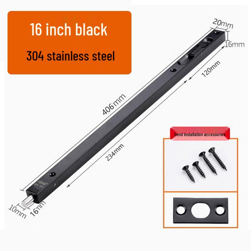 Stainless Steel 304 Concealed Heaven & Earth Fire Door Bolt - 1 Meter Extension
