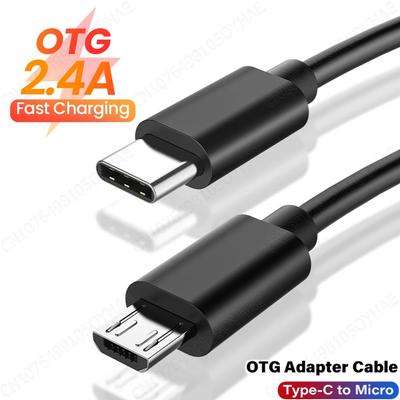 Cable USB Tipo C a Micro USB Adaptador USB Tipo C Rápido para Samsung Huawei Xiaomi OnePlus MacBook Pro OTG Teléfono Móvil Cable Micro USB