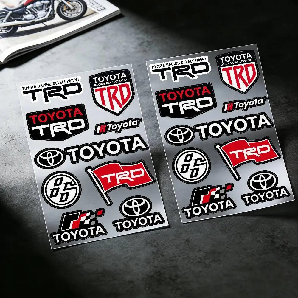 FOR TOYOTA TRO Universal Multi-Purpose Reflective Waterproof Stickers Scratch Conceal For Auto Bike Helmet Mug Fridge Decoration