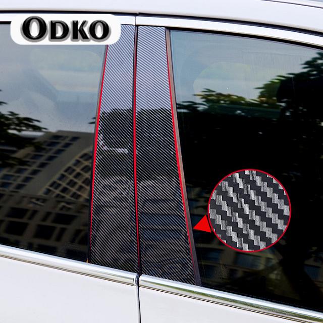 For Land Rover Discovery 3 4 2006-2016  Gloss Black  Polished Pillar Posts Window Trim Cover BC Column Sticker