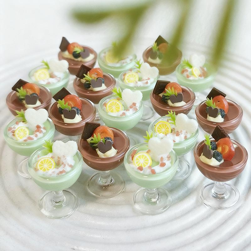 1/12 Dollhouse Simulation Drink Beverage Cup Ornaments Dollhouse Bar Drinks Decoration Dolls House Accessories Pretend Play Toys