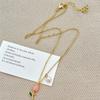 Elegant Tulip Flower Necklace For Women Temperament Tulip Pendant Clavicle Chain Choker Necklace Wedding Jewelry Gift