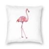 Flamingo Collage Pillowcase Polyester Linen Velvet Creative Zip Decor Home Cushion Cover