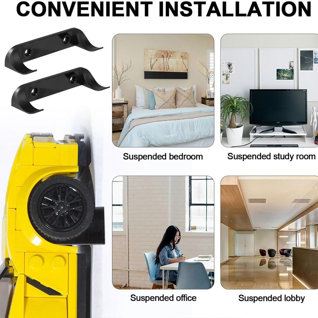 12pcs/set Vertical Toy Car Display Rack Wall Mount For Vehicles Toy Car Wall Bracket