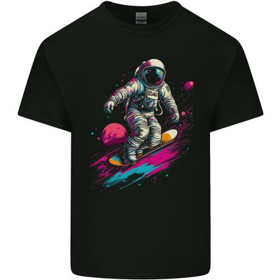 Astro Skater Astronaut Skateboarding Space Mens Cotton T-Shirt Tee Top