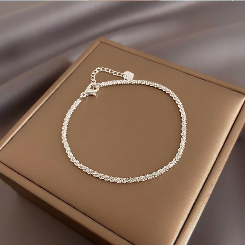 Women's Plain Ring Bracelet Fashion Bracelet Sparkling Hand Jewelry