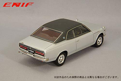 ENIF 1/43 Scale Nissan Laurel 2000GX 2-Door Hardtop 1970 Model in Grand Silver with Leather Top (Assembled)