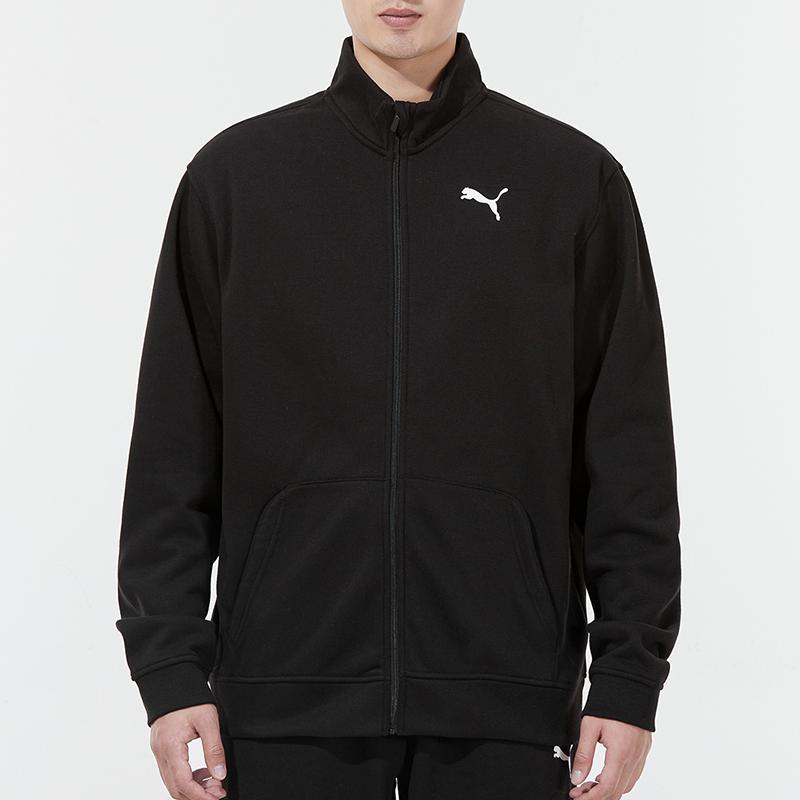 PUMA Casual Sports Stand Collar Jacket Set Men Outfit Sets Black 521682-01