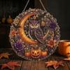 DIY Diamond Art Ornaments Halloween Ghost/Owl Hanging Ornament Kit, Gem Projects Painting Suncatcher, Pendant Window Decor Creative Crafting Supplies