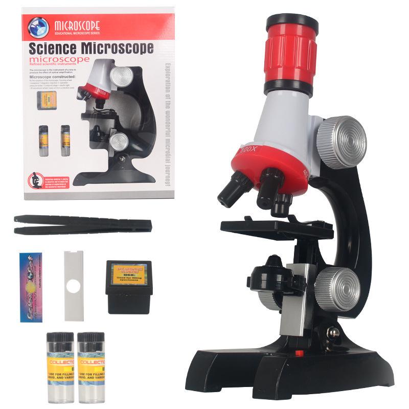 Portable 1200x HD Microscope Toy for Kids - Science Experiment Set for Students