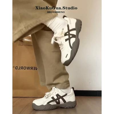 Rindslederversion~ dicksohlige, innenliegende, höhenerhöhende Leder-Damen-Sport- und Freizeit-Board-Schuhe neu für Herbst und Winter