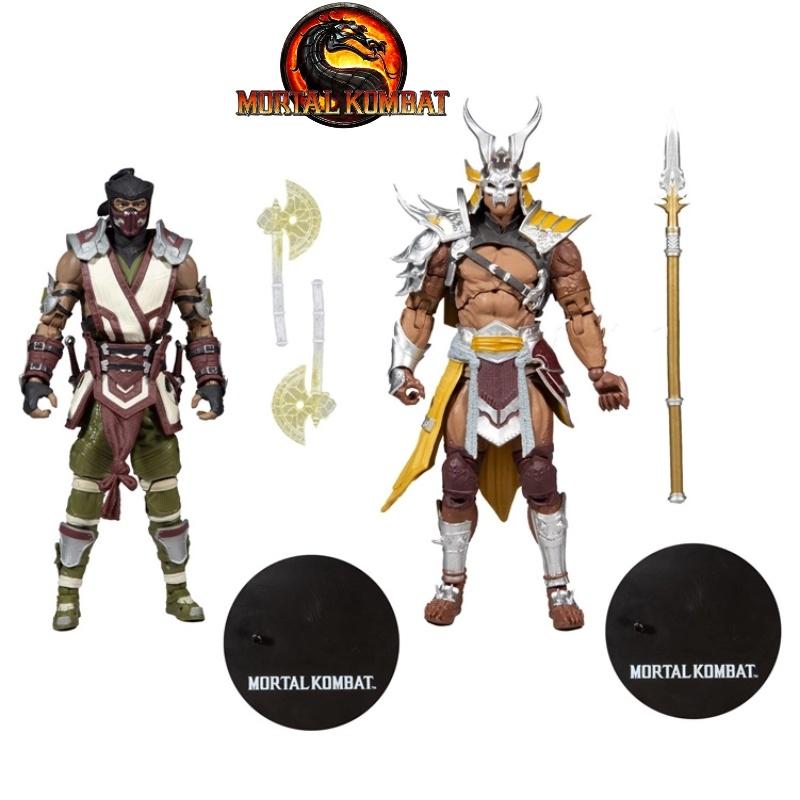 Mcfarlane Realistic Mortal Kombat Shaokan Zero Degree Dual Figure Set 7-inch Joint Movable Doll