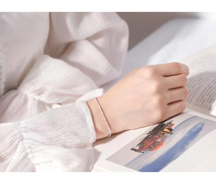 925 Sterling Silver Starry Sky Bracelet for Women - Summer Korean Mori Style, Simple & Trendy Hand Jewelry