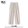 Baleno Men's S&K Series Waffle Knit Wide-Leg Draped Pants