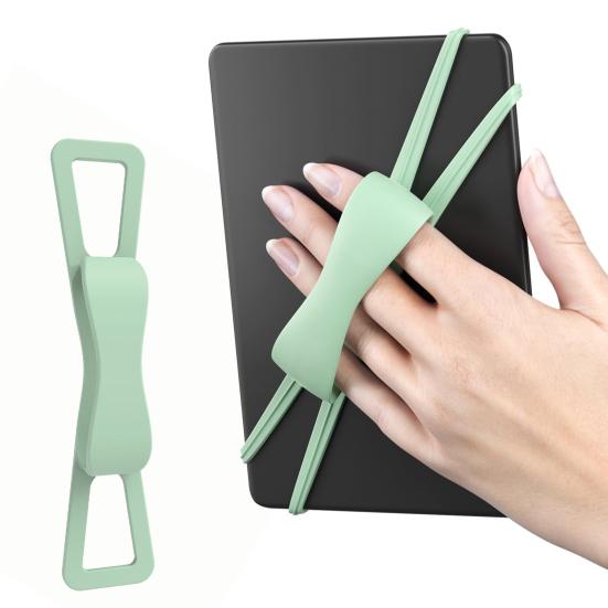 Alça de Mão de Silicone para Tablets Kindle Universal Alta Elasticidade Segura Leve Leitor de E-book Alça de Dedo Suporte de Punho para Acessórios Kindle