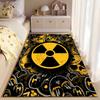 Radiation Hazard Retro Design Suitable As a Non-slip Mat for the Living Room or Bedroom Sofa