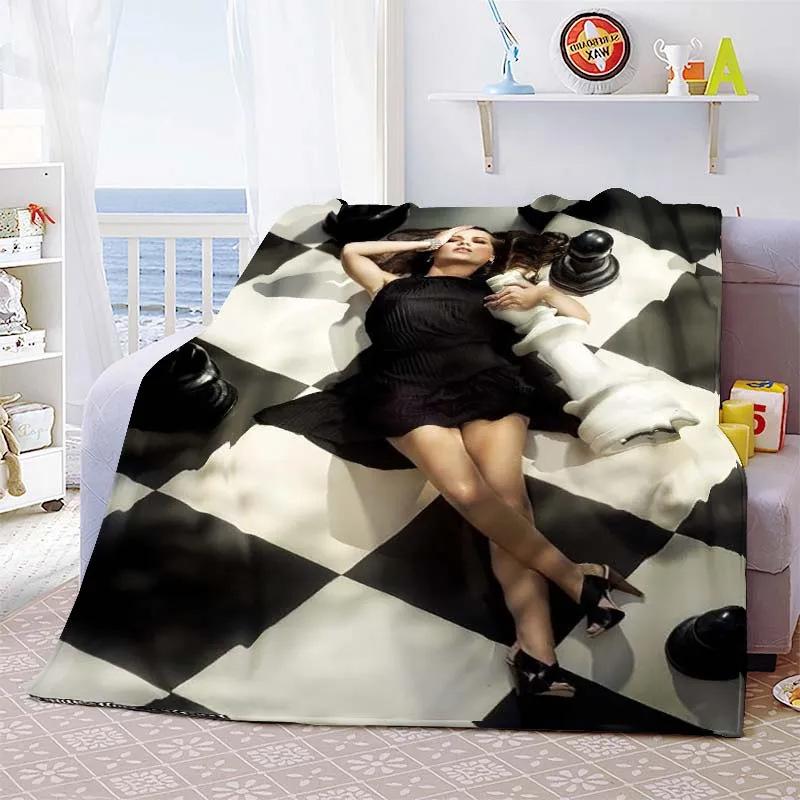 Chess Printed Flannel Blanket Chess Lovers Gift Blanket Blanket