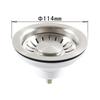 Kitchen Sink Strainer 114MM Drainer Washing Basin Sink Drain Filter Basket Anti-Clogging Sink Food Catcher Basket Sink Accessori