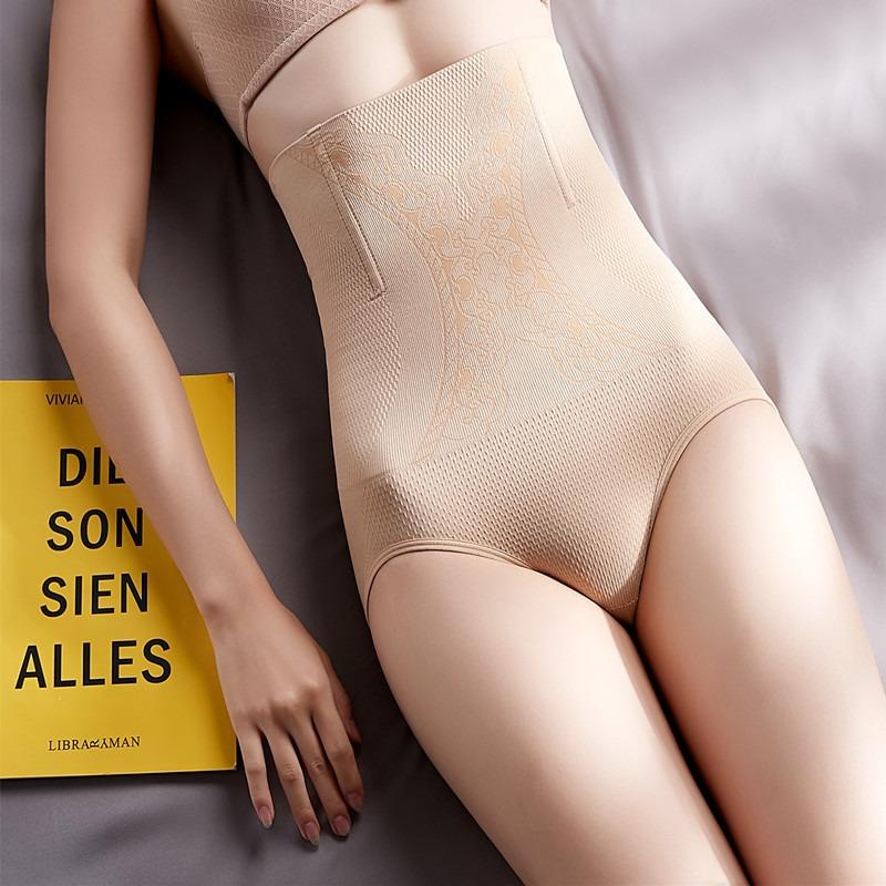 High Waist Memory Steel Bone Anti Roll Tummy Control Hip Lifting Body Shaping Briefs