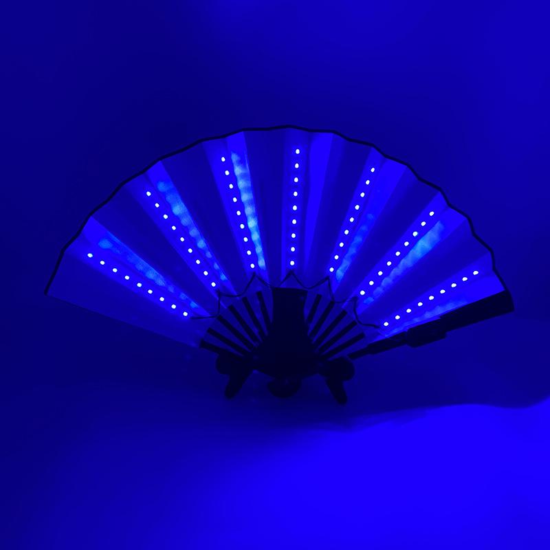 Luminous Foldable Glow Fan for Festivals & Raves