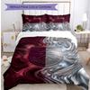 Set Lenzuola Stampato Burnley Football 3 Pezzi, Comodo Set Copripiumino per Camera da Letto Amico della Pelle