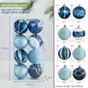 New Creative Christmas Ball Plastic 6cm Xmas Tree Ornament Reusable Painted Plastic Ball Christmas