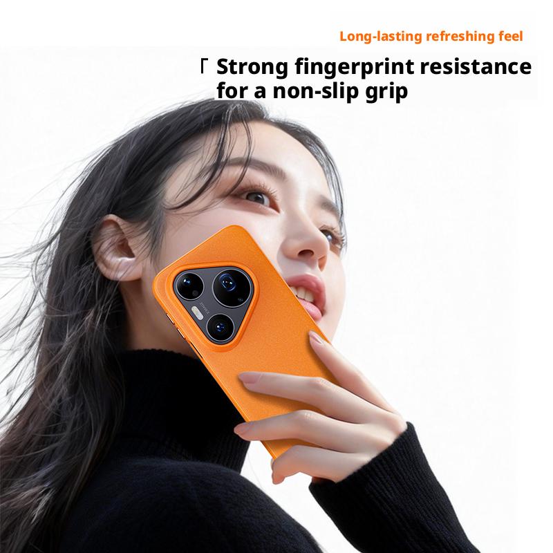 For Huawei Pura 90 Pro Max and Pura 90 Pro Case Frosted Rock Sand Magnetic Stain-resistant Leather Shockproof Bumper Cover