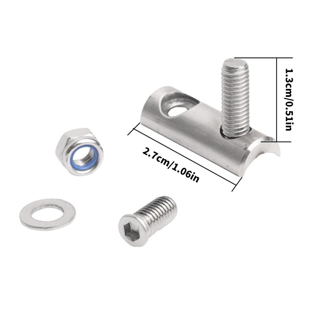 Stainless Steel Bike Derailleur Extender Length 27mm Front Derailleur Converter for R8000 R7000 R9100 Easy Installation