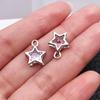 D.I.Y. Jewelry Accessory Kit: Alloy Star, Teardrop, Heart, and Plum Blossom Pendants for Necklaces & Earrings