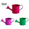 Modern Garden Decor Accessories Metal Watering Can for Outdoor Plants, Small Kettle with Handle Balcony Succulents Flowers, Decorative Floral