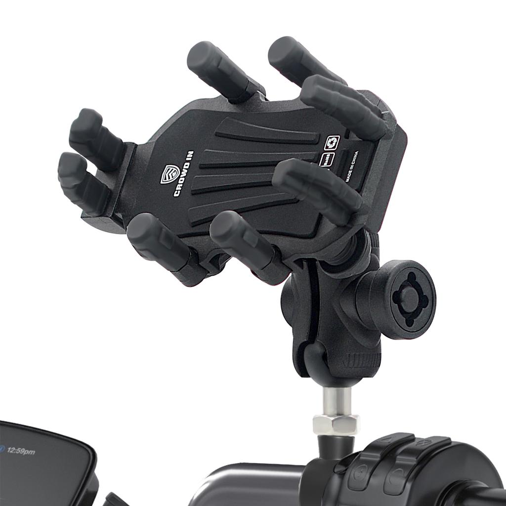 Motorcycle Mountain Phone Holder, Upgraded Shock Absorption of Car Aluminum Alloy, Electric Car Phone Holder,  Anti-theft, M8/M10 Model