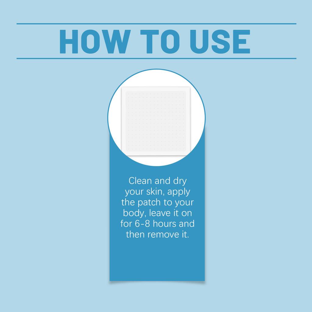 Body Care Patch Gently Protects And Relieves Muscle Tension. It Is Cool, Breathable, Comfortable And Does Not Suffocate The Skin. It Is Portable