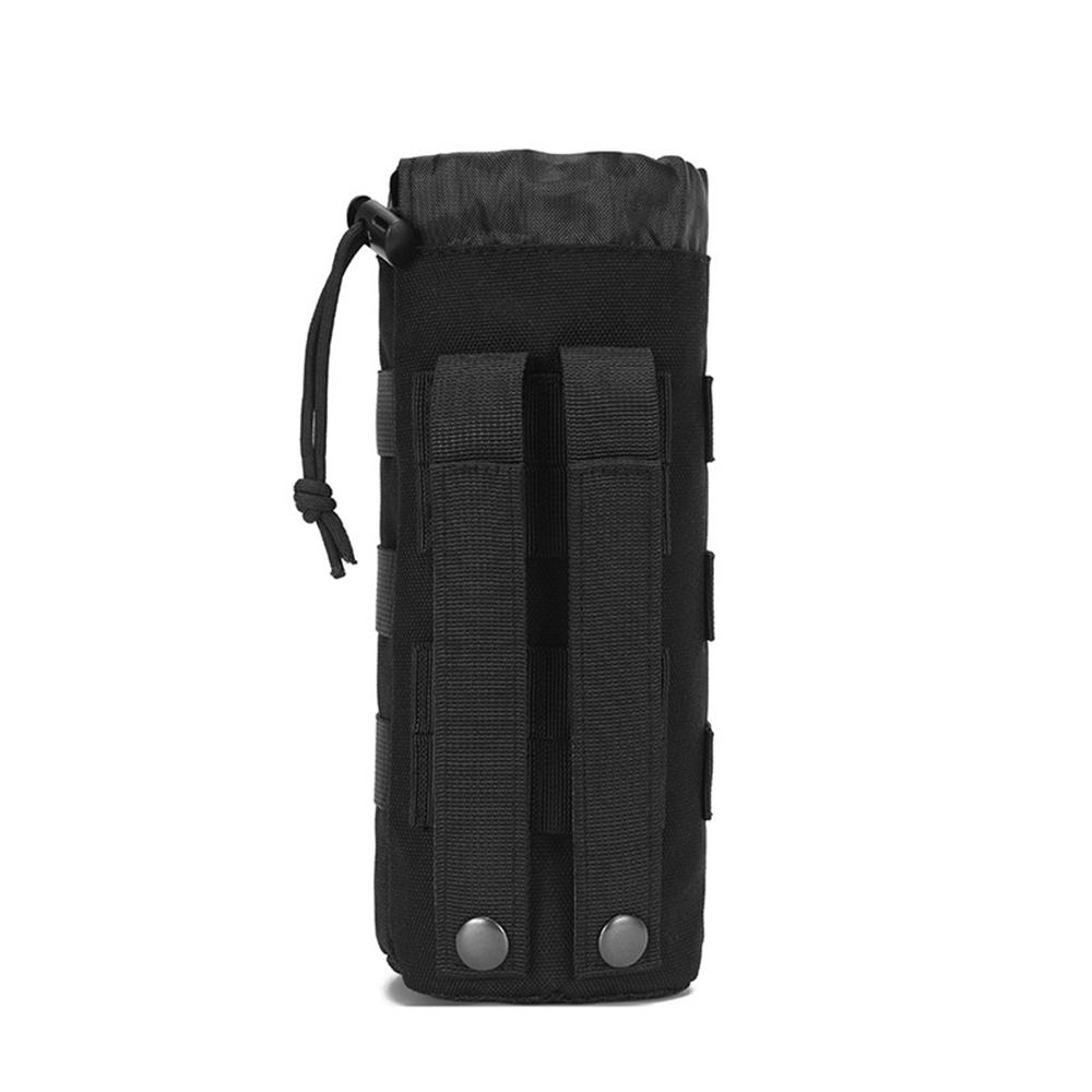 New Black Oxford Fabric Tactical MOLLE Water Bottle Pouch Bag For Hiking Jogging
