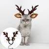 Christmas Pet Antler Headbands For Small Media Dog Cats Soft Costumes Party Decoration Photo Shoot Accessory