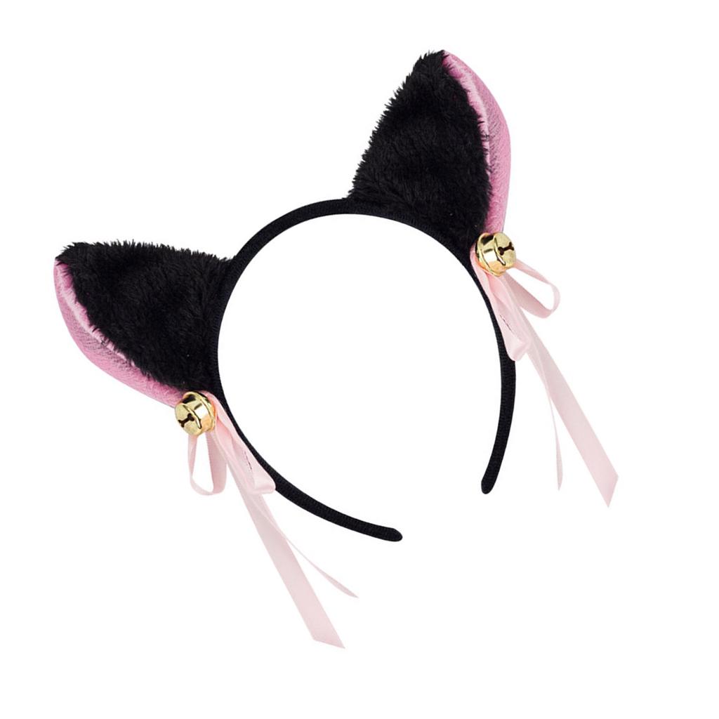 Kitten Headbands Cosplay Bell Cat Ear Hairbands Headwear Makeup Washing Face Hairbands Birthday Party
