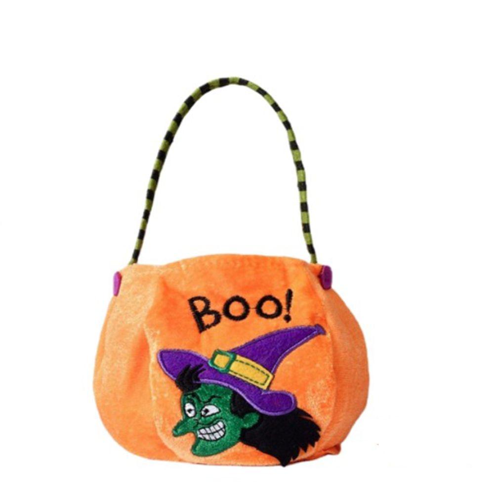 Dětská čarodějnická elfí dýňová kabelka dárková taška halloweenská taška na sladkosti koleda