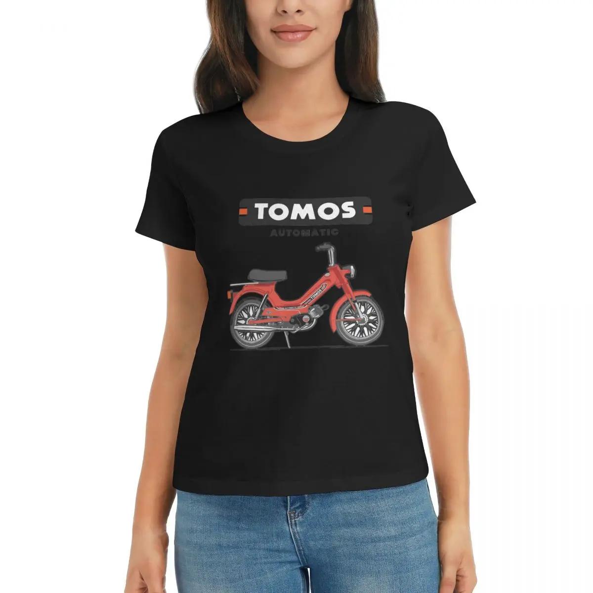 

Women TShirt Tomos Automatic Red Summer Short Sleeve Tees Round Neck Cotton T Shirts Clothes Tops Streetwear 4XL