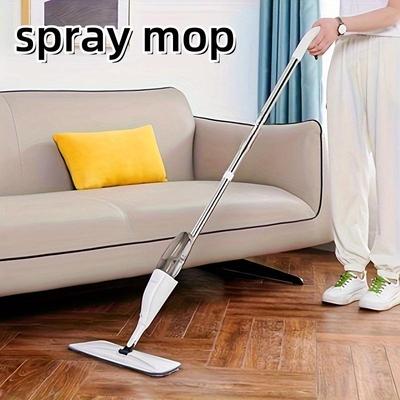 Large Household Spray Mop With Replaceable Microfiber Pad For Wet And Dry Cleaning Microfiber Pads Rotating Spray Mop Broom