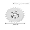 2pcs 24Tooth Sprockets Zinc Alloy Toothed Chain Gear Industrial Robot Parts 52mm X 6.8mm