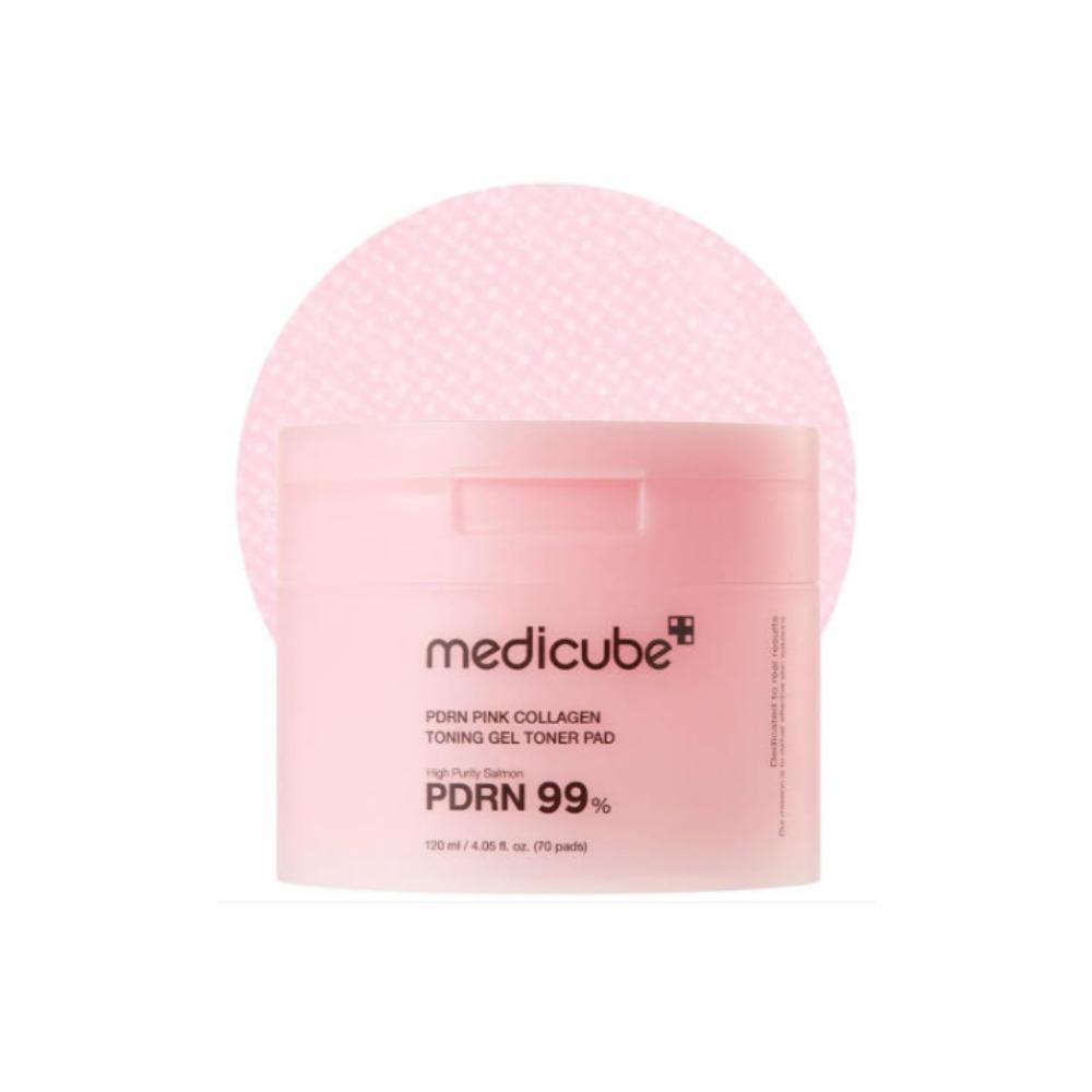 

[Medicube] PDRN Pink Collections / Успокаивающий крем, тоник, капсульный крем, солнцезащитный крем, тонер-диски Gel Toner Pads 70pcs