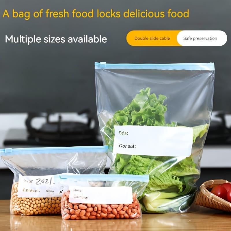 45pcs Ziplock Storage Bags-Leak-Proof,for Fruits,Vegetables, Grains & Meats | Ideal for Kitchen Organization & Food Preservation