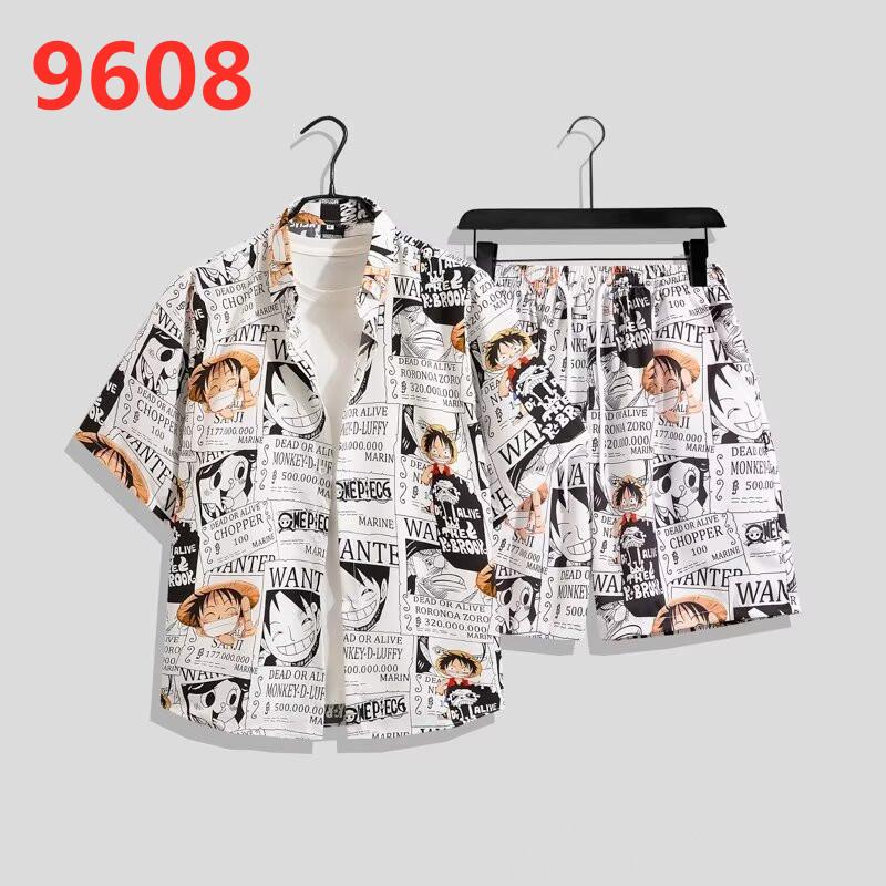 Boys' Hawaiian Floral Shirt & Shorts Set - Stylish Summer Beachwear for Kids