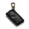 Naru Genuine Tochigi Leather Flap Key Case for Men and Women, 4-Row Coin Purse, Card Case, Smart Key Holder, Carabiner, Stylish, Popular Brand, Made I