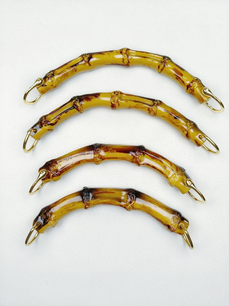 Handbag Accessories: DIY Woven Bag Handles In Plastic & Bamboo for Felt Bags and Gift Boxes